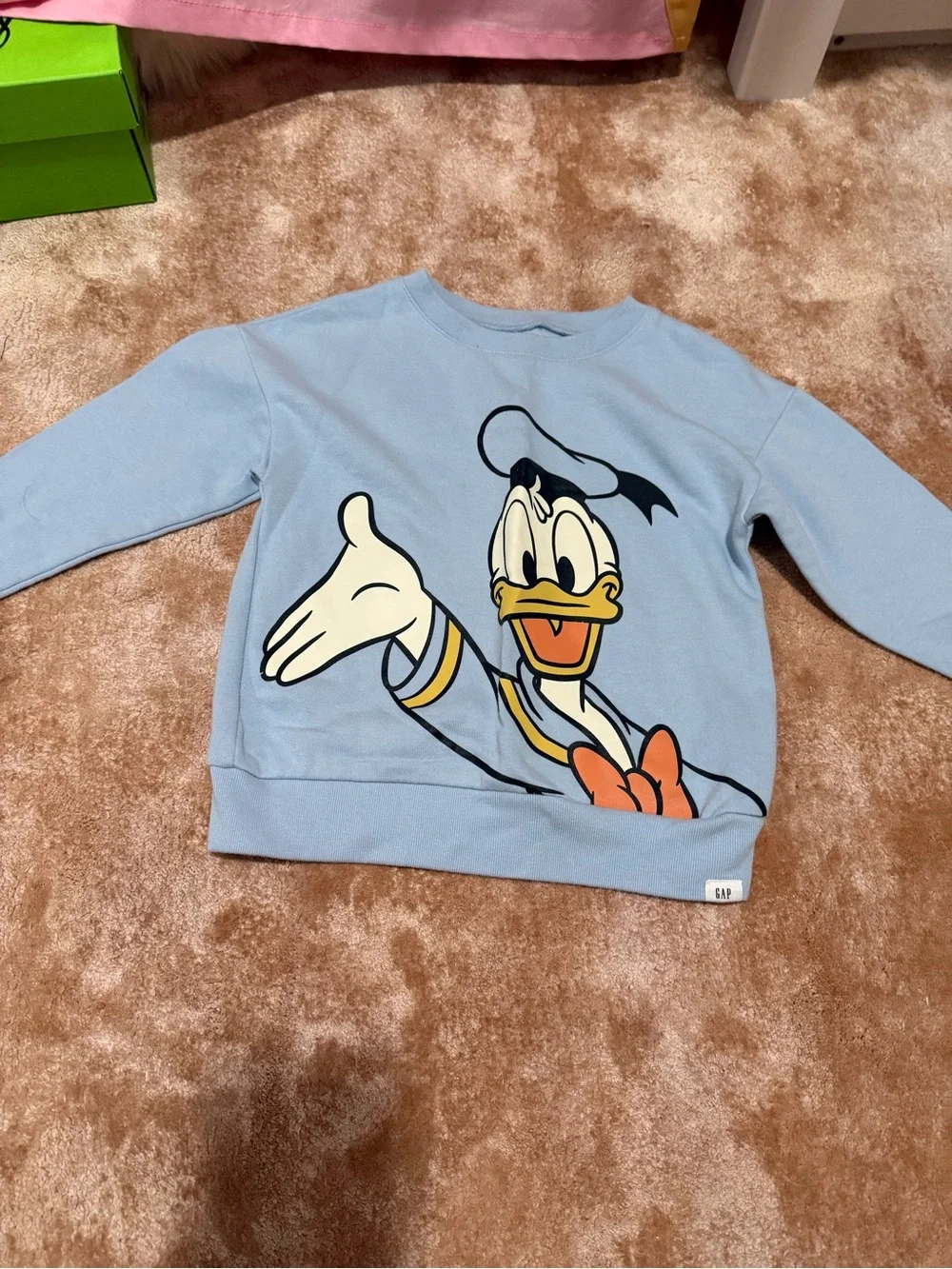 GAP Light Blue Donald Duck Graphic Sweatshirt